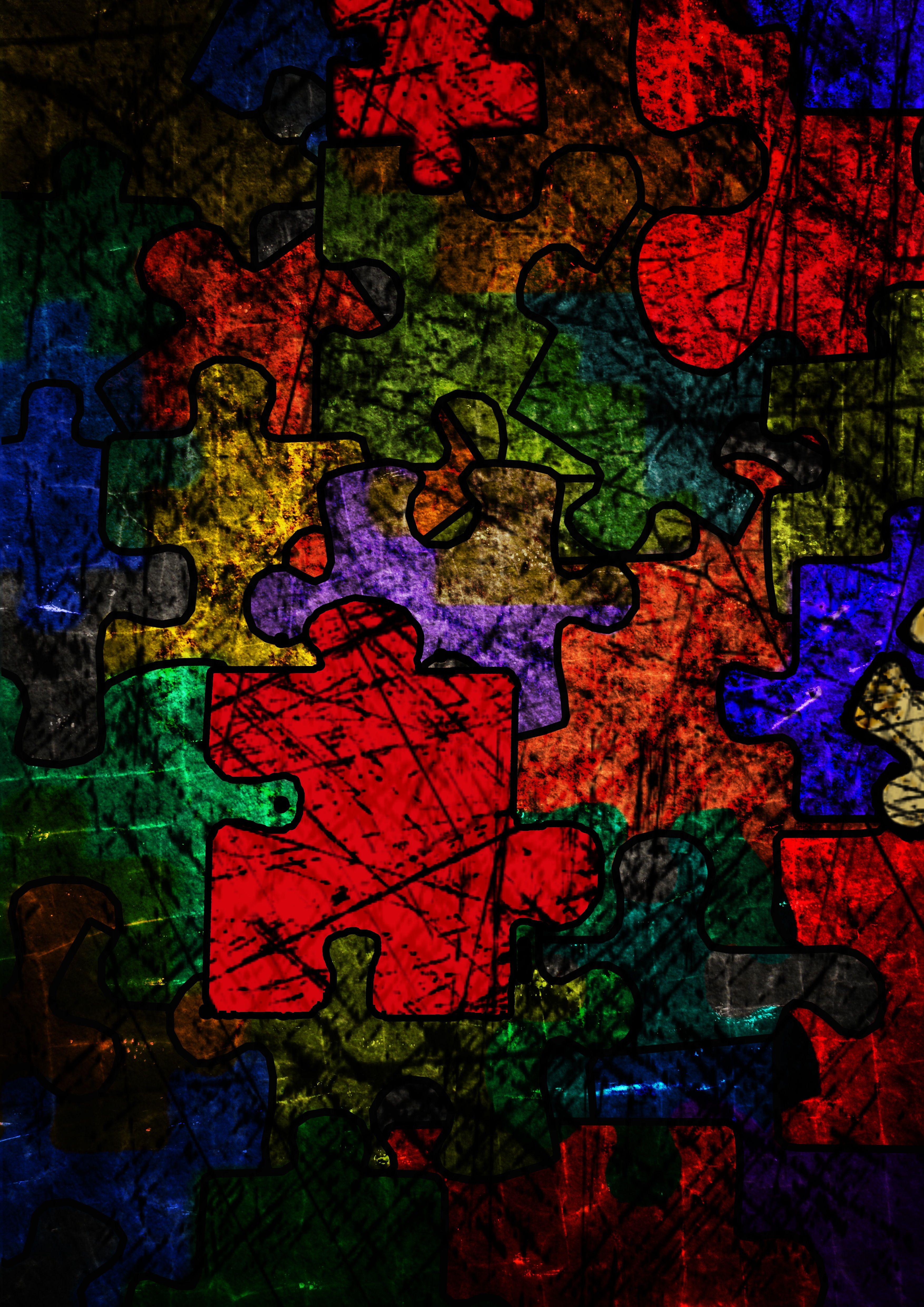 3508x4961 Download wallpaper 3508x4961 puzzle, detail, grunge HD background