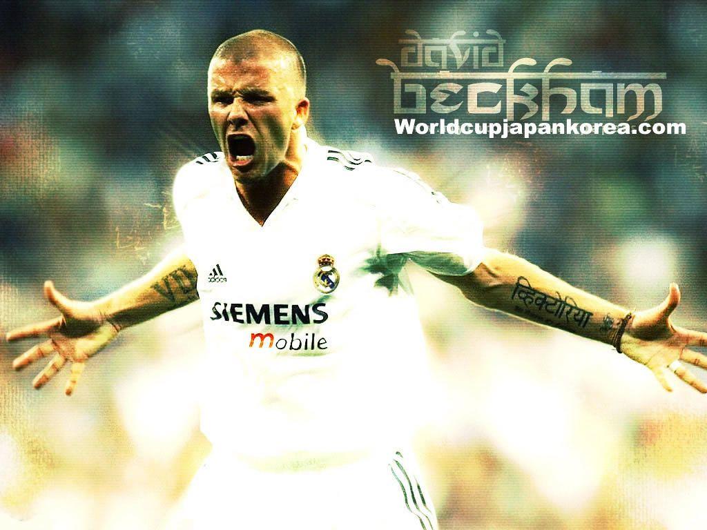 1024x768 David Beckham Real Madrid Wallpaper