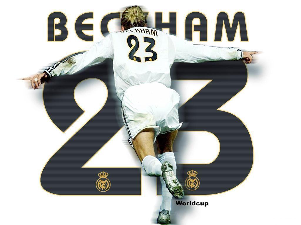 1024x768 Spirit Players: David Beckham Real Madrid Wallpaper