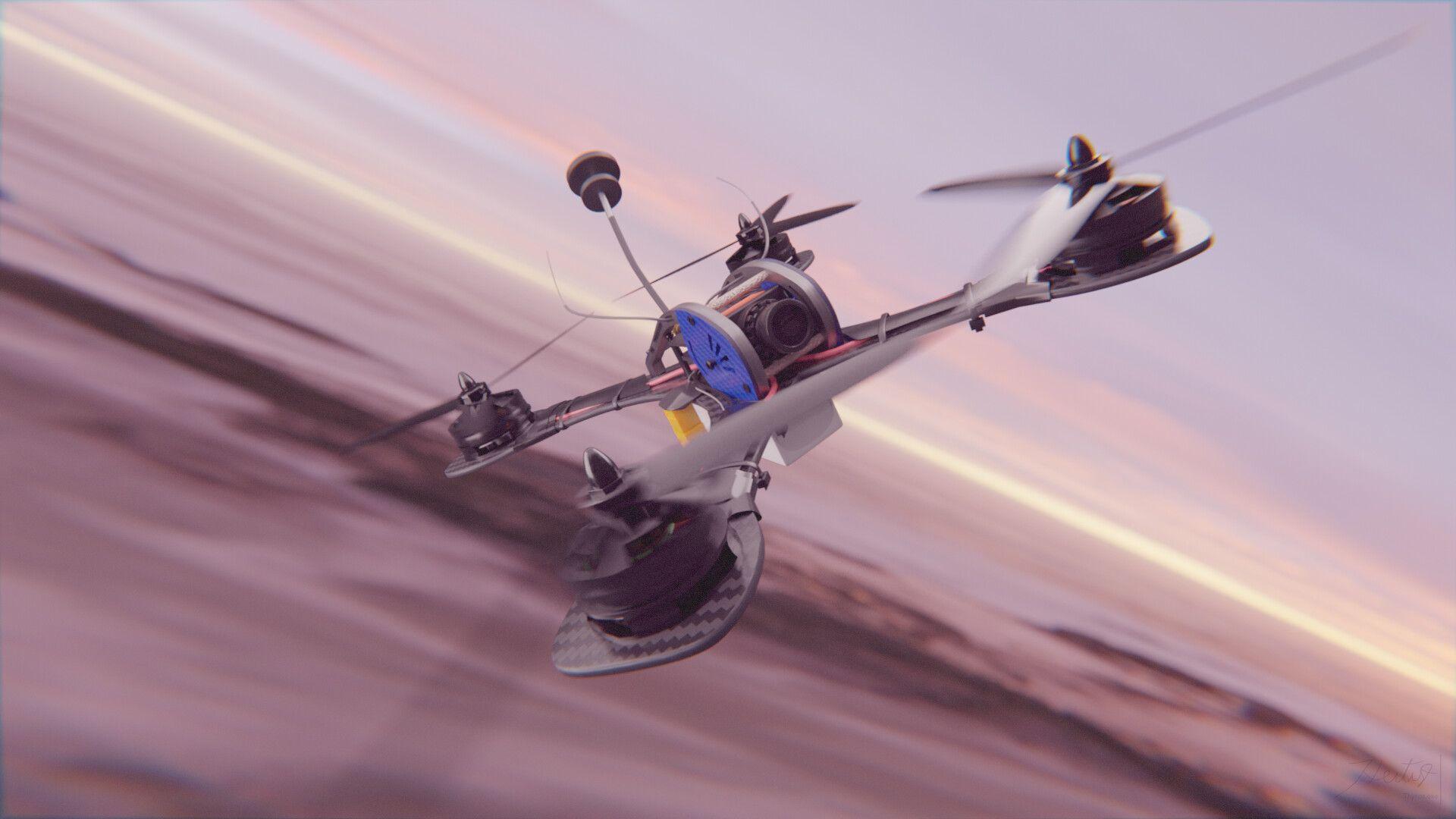 1920x1080 Realitic Racing Drone, Johannes Hartig