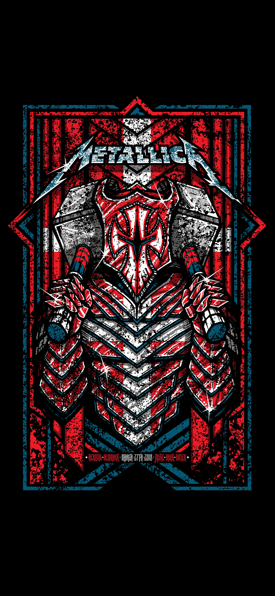 1125x2436 Metallica Android HD Wallpaper