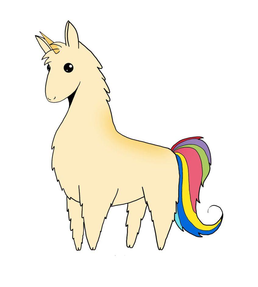 847x943 Llamacorn Drawing