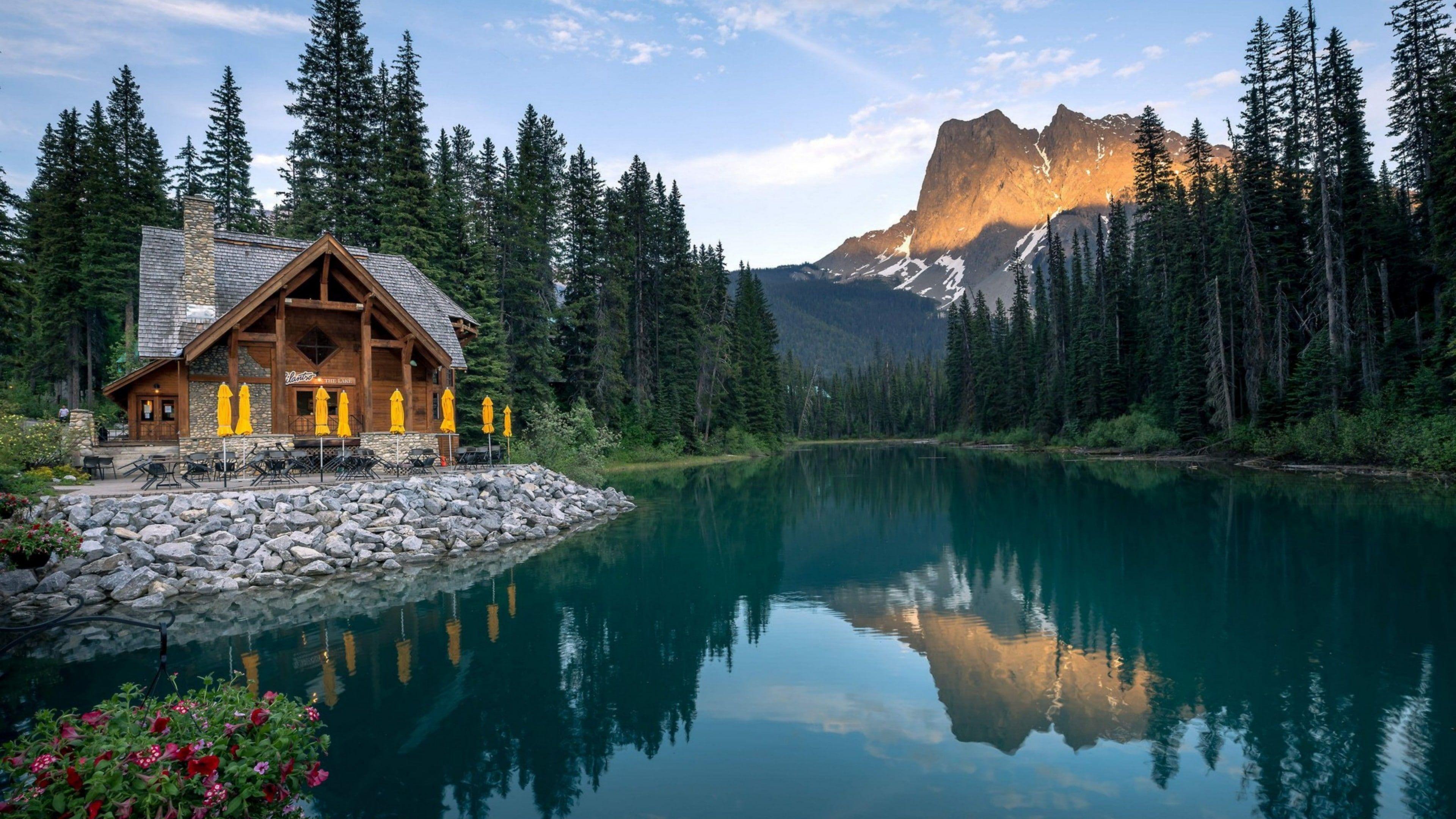 3840x2160 emerald lake #nature #canada #lake yoho national park british columbia #mountain #water mountain lake national p. Yoho national park, Emerald lake, National parks