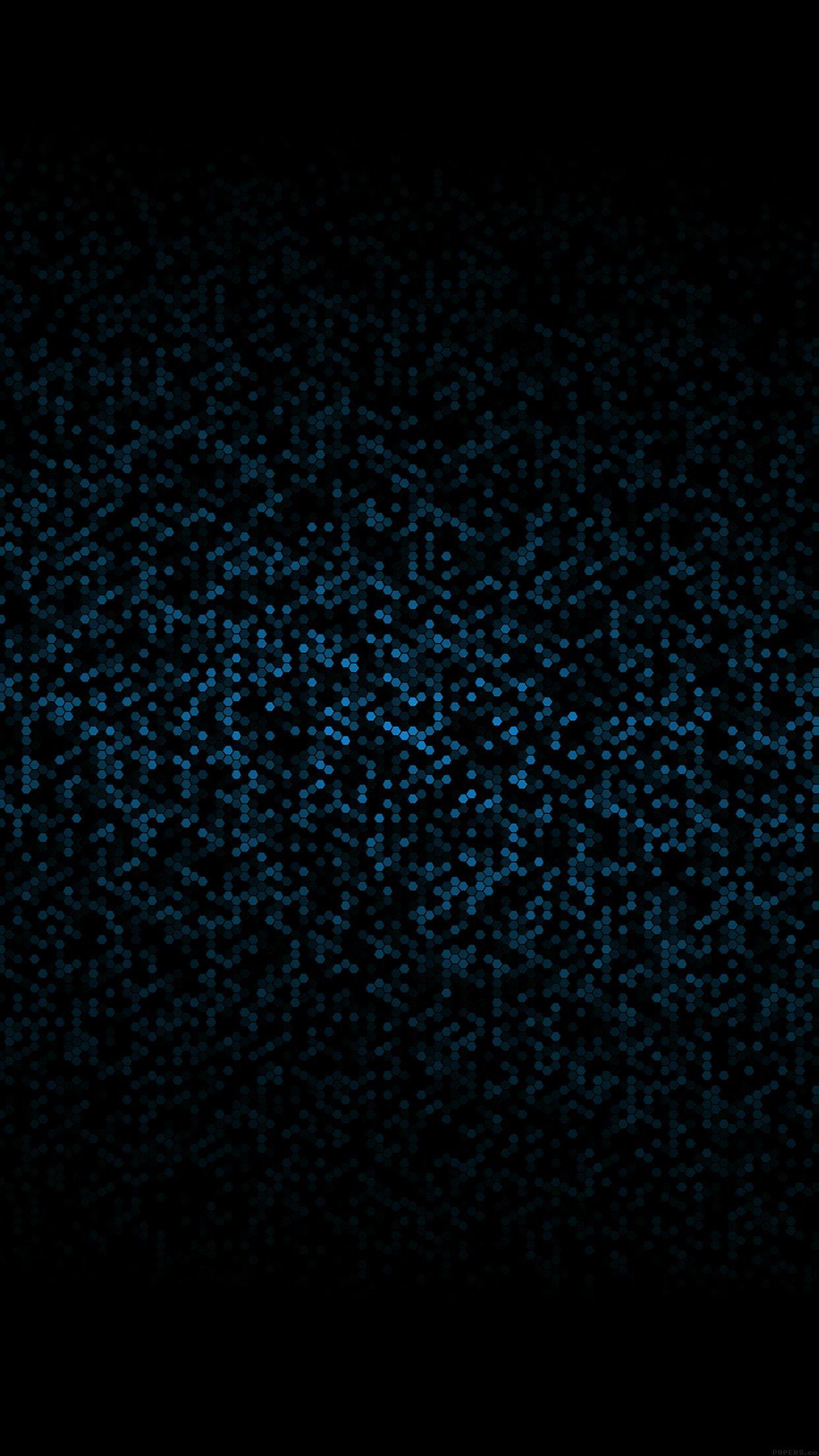 1242x2208 iPhone wallpaper. dots pattern black and blue abstract