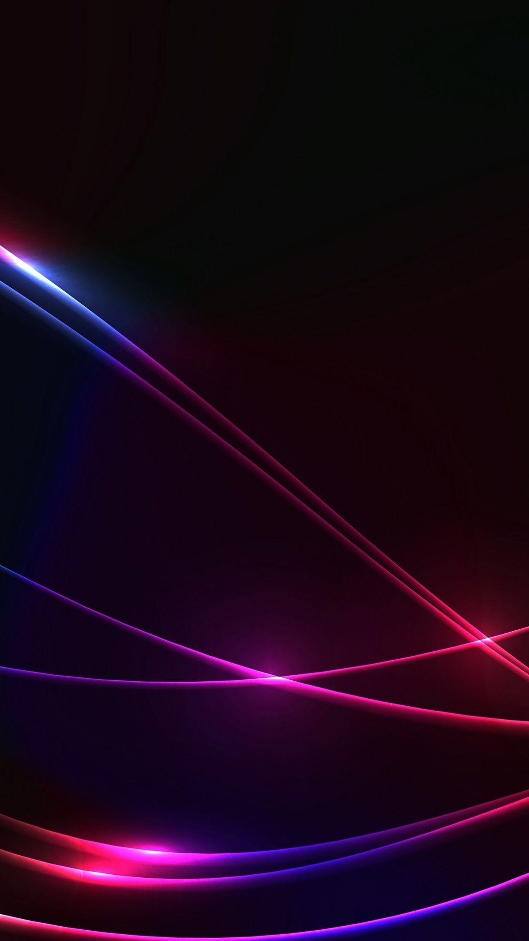1080x1920 Lines, Colorful, Abstract, Black Background 1080x1920 IPhone 8 7 6 6S Plus Wallpaper, Background, Picture, Image