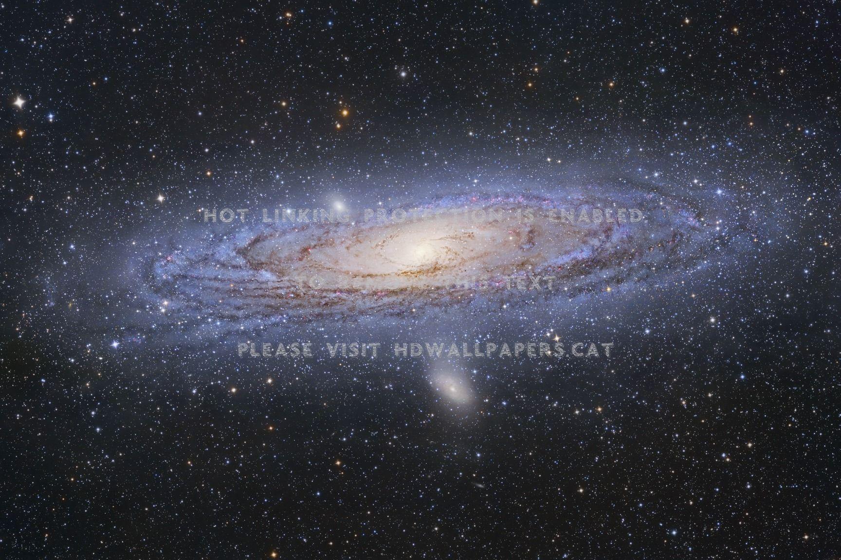 1728x1152 andromeda galaxy space universe galaxies