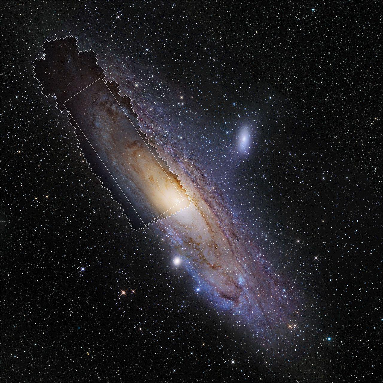 1280x1280 Wide Field View Of The Andromeda Galaxy Showing The Image Of Galaxy HD Wallpaper