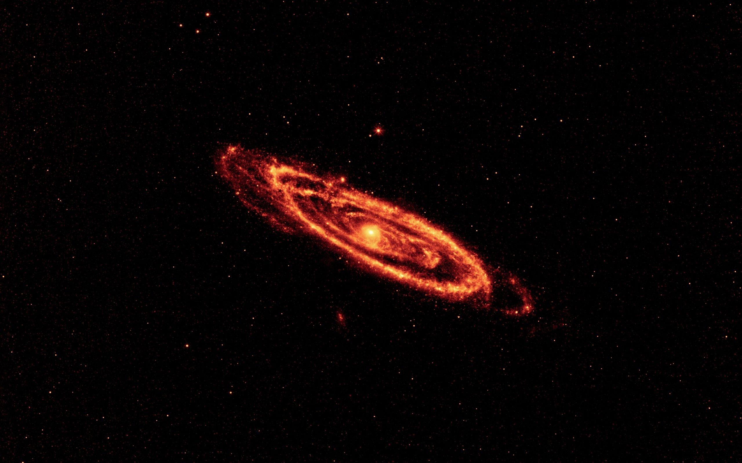 2560x1600 outer space stars galaxies infrared andromeda galaxy