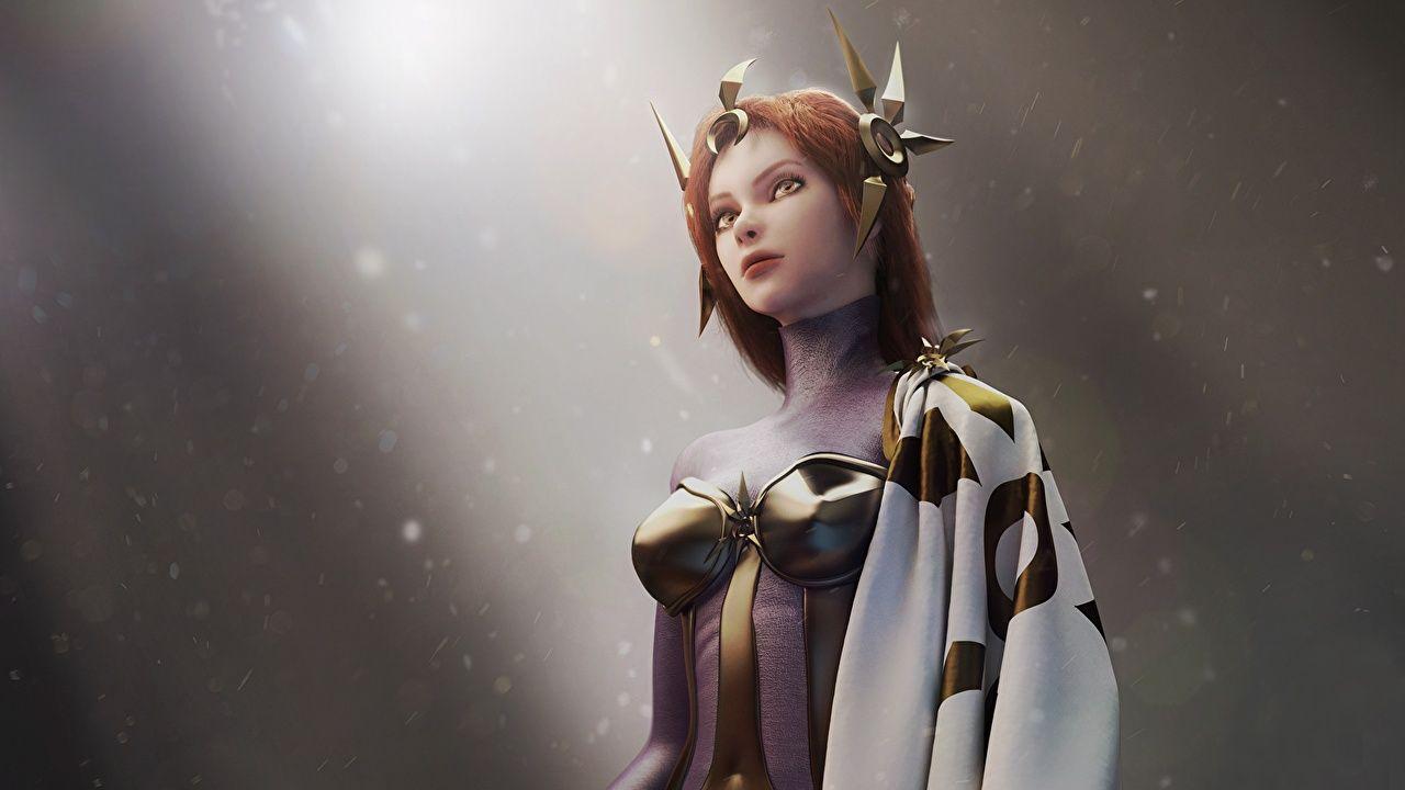 1280x720 Wallpaper LOL Leona Girls Fantasy 3D Graphics vdeo game