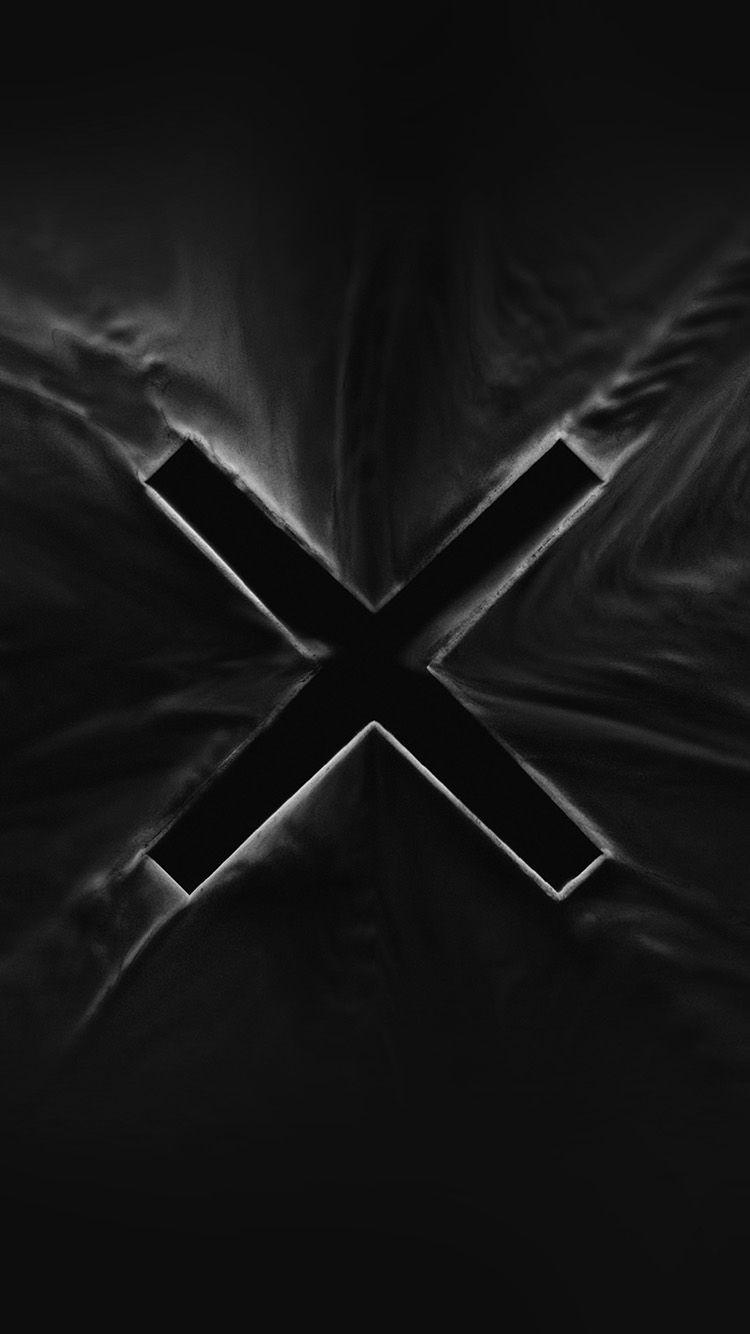 750x1334 iPhone wallpaper. x abstract alphabet illustration art dark black bw