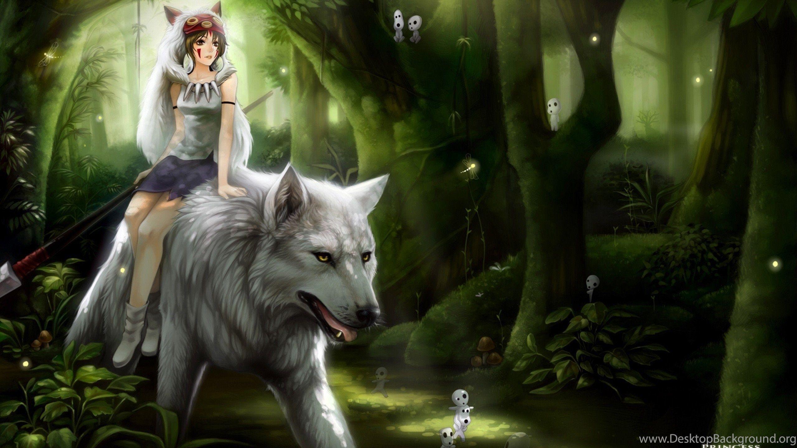 2560x1440 Little Red Riding Hood On The Wolf Anime Wallpaper And Image. Desktop Background