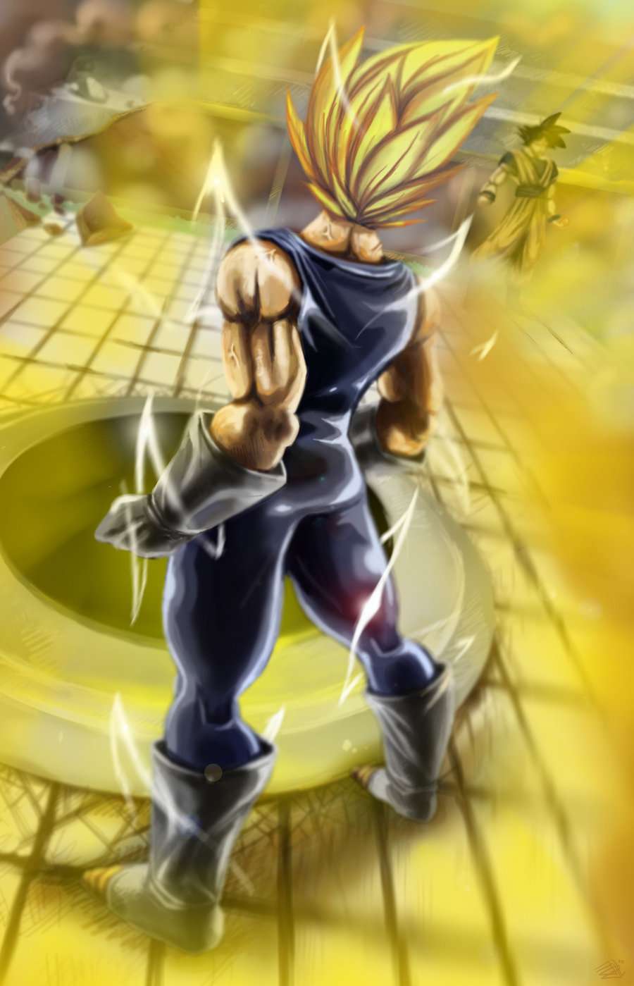 900x1399 Goku Ssj2 Wallpaper HD