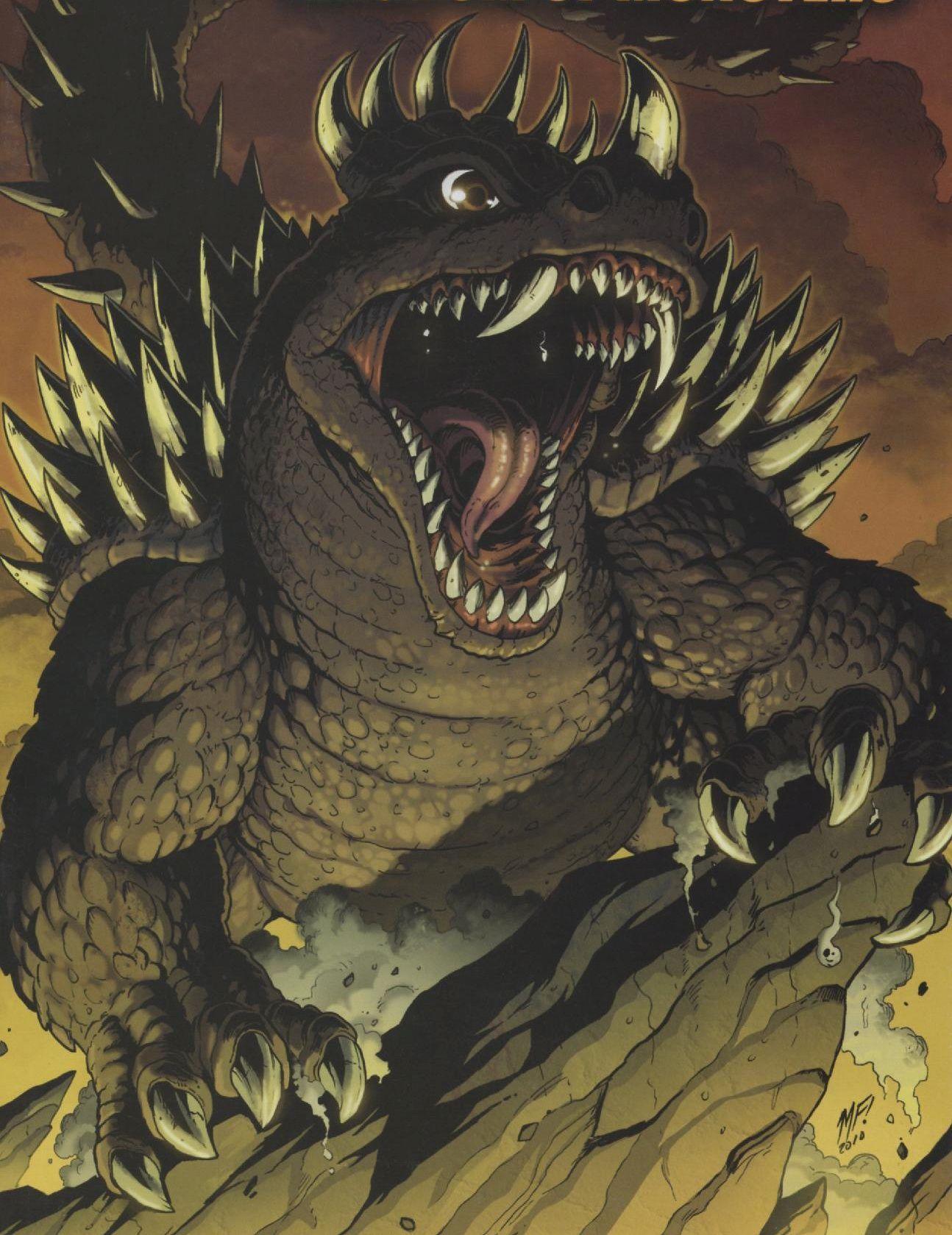 1294x1679 Anguirus. Monstros, Tokusatsu