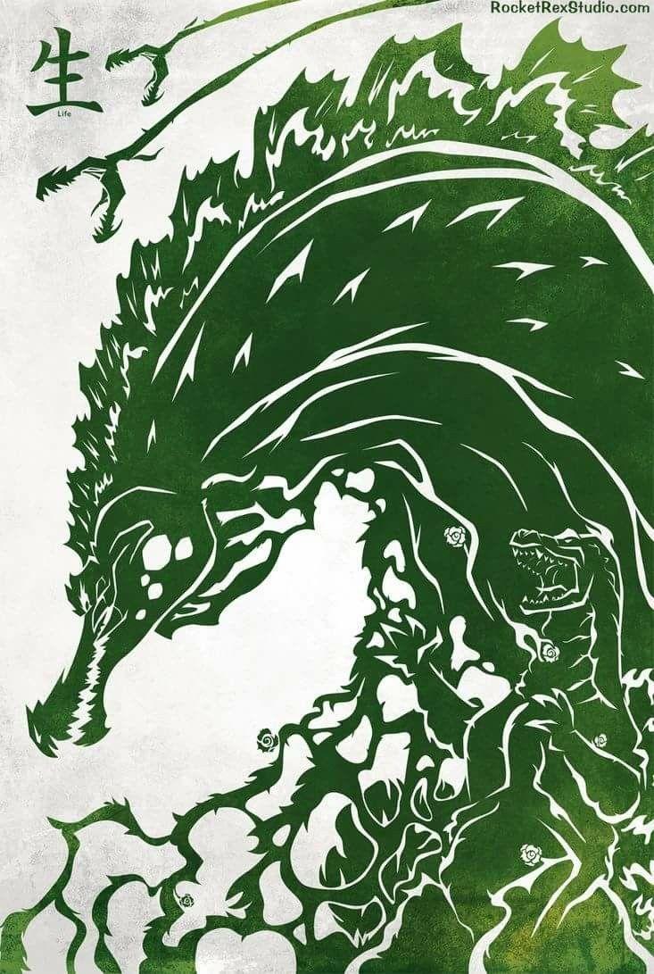 733x1091 Biollante Wallpaper