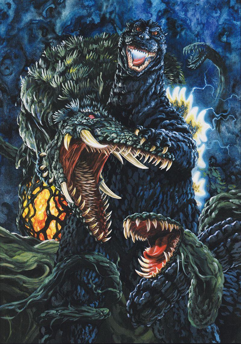 800x1140 giantmonsterparty: “Godzilla vs Biollante by Yuji Kaida. ”. Godzilla wallpaper, Godzilla vs, Godzilla
