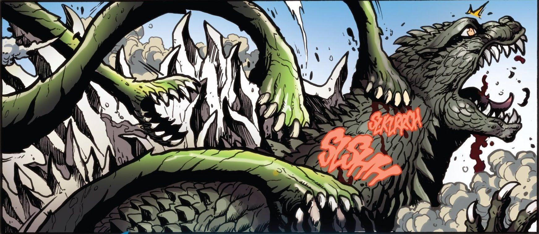 1743x757 Biollante Godzilla Wallpaper
