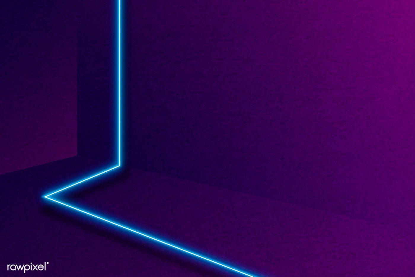 1400x934 Download premium vector of Blue glowing line on purple background vector. Purple background, Vector background pattern, Sparkly background