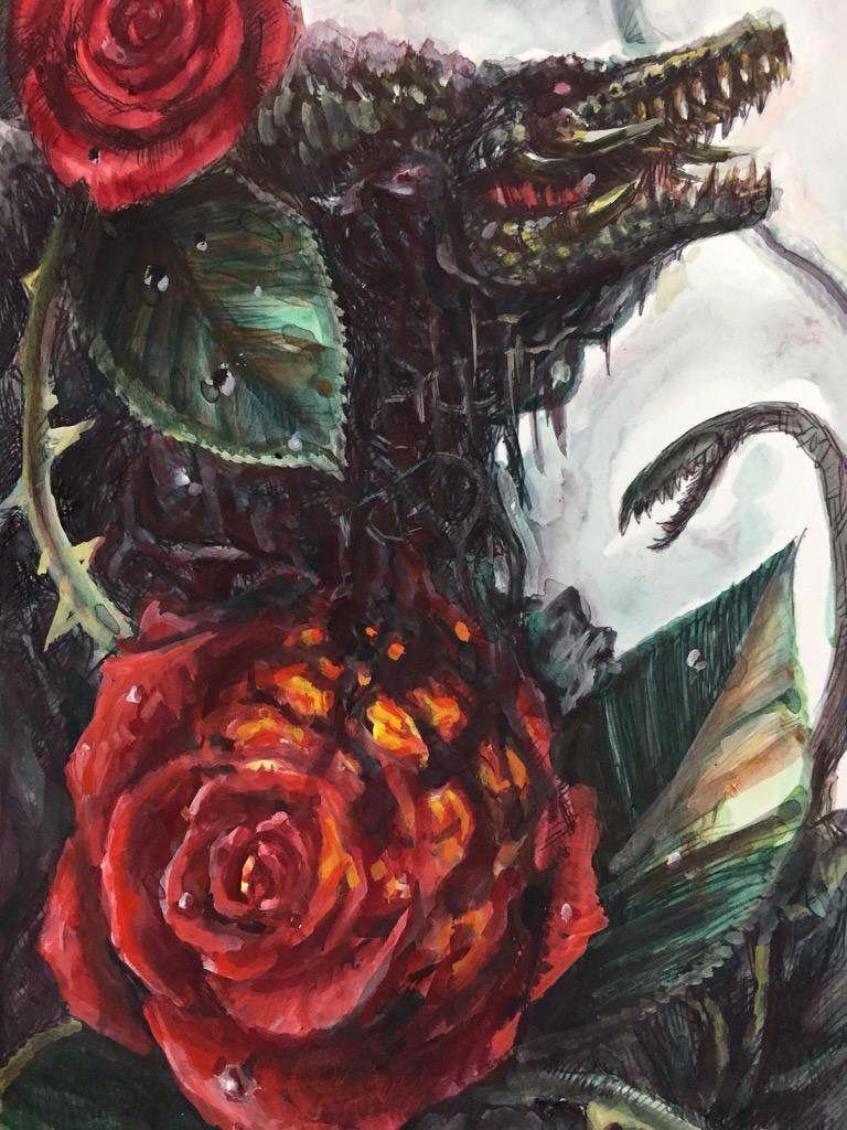768x1024 Biollante. Kaiju art, Kaiju monsters, Godzilla