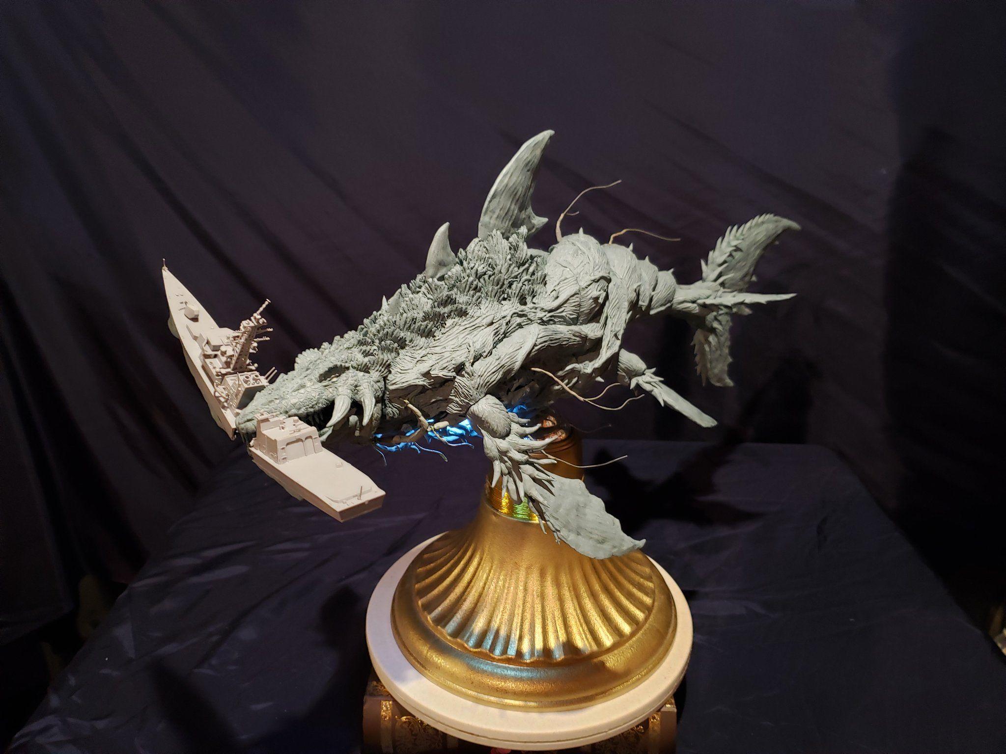 2048x1536 Insane Biollante X Mosasaurus Statue News #GodzillaVsKong