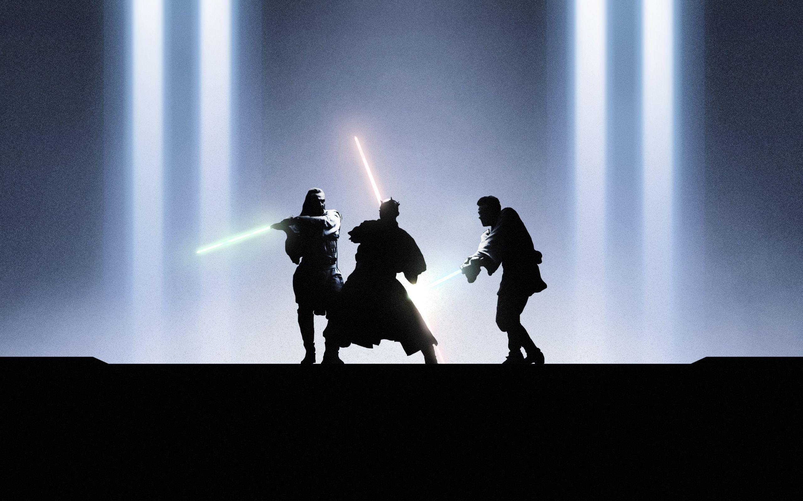 2560x1600 Download Star wars, Jedi, fight, artwork wallpaper, 2560x Dual Wide, Widescreen 16: Widescreen