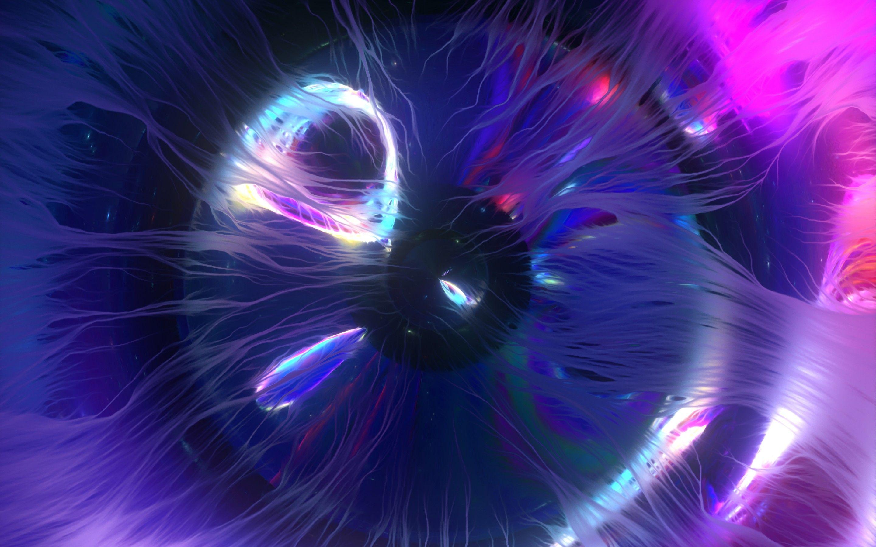 2880x1800 Eye Wallpaper 4K, Bright, 3D, CGI, Blue, Abstract