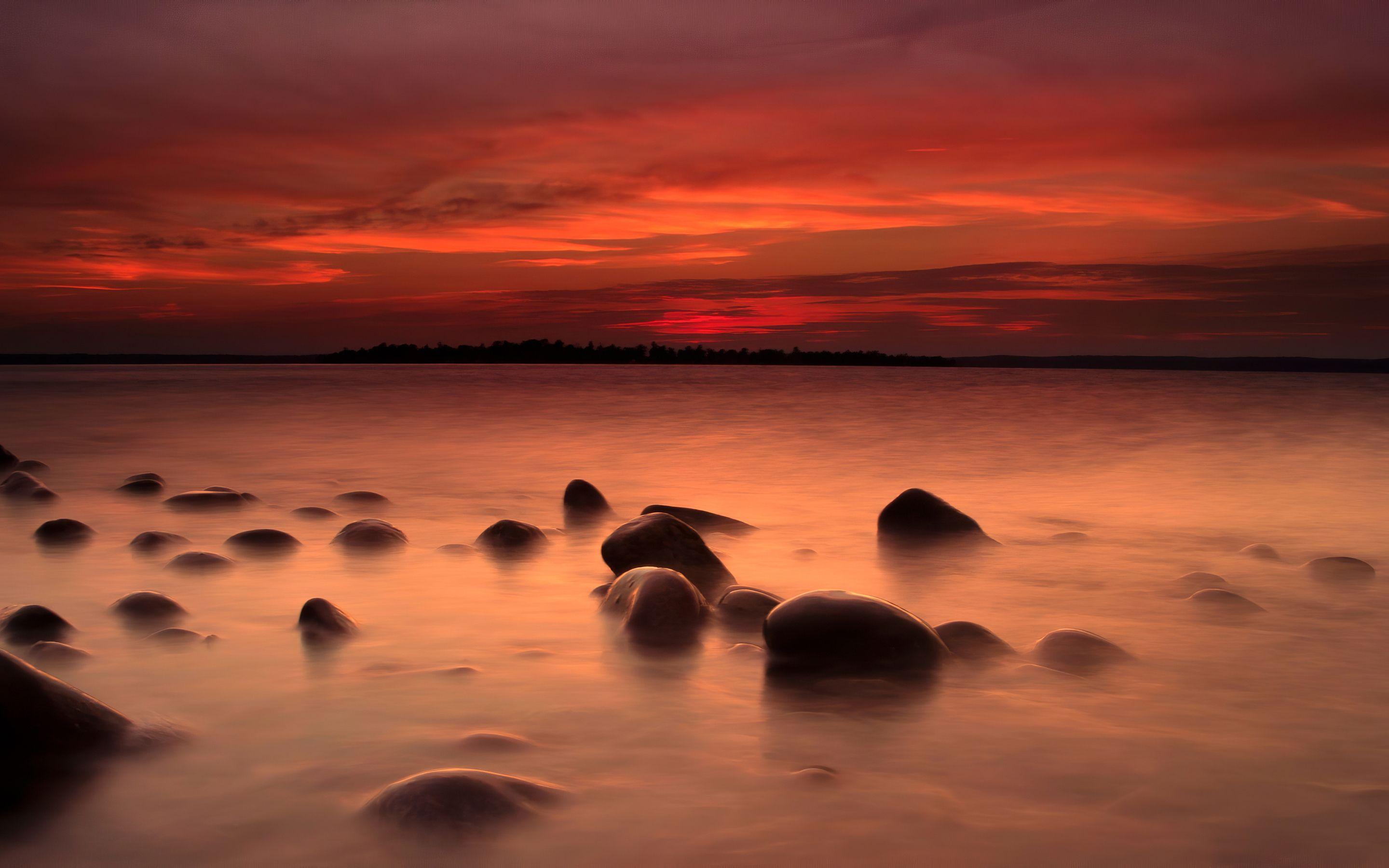 2880x1800 Landscape Coast Sunset 4k Macbook Pro Retina HD 4k Wallpaper, Image, Background, Photo and Picture