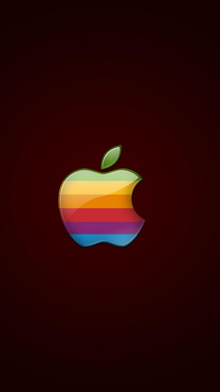 750x1334 Retro Apple Logo iPhone iPhone 6S, iPhone 7 HD 4k Wallpaper, Image, Background, Photo and Picture