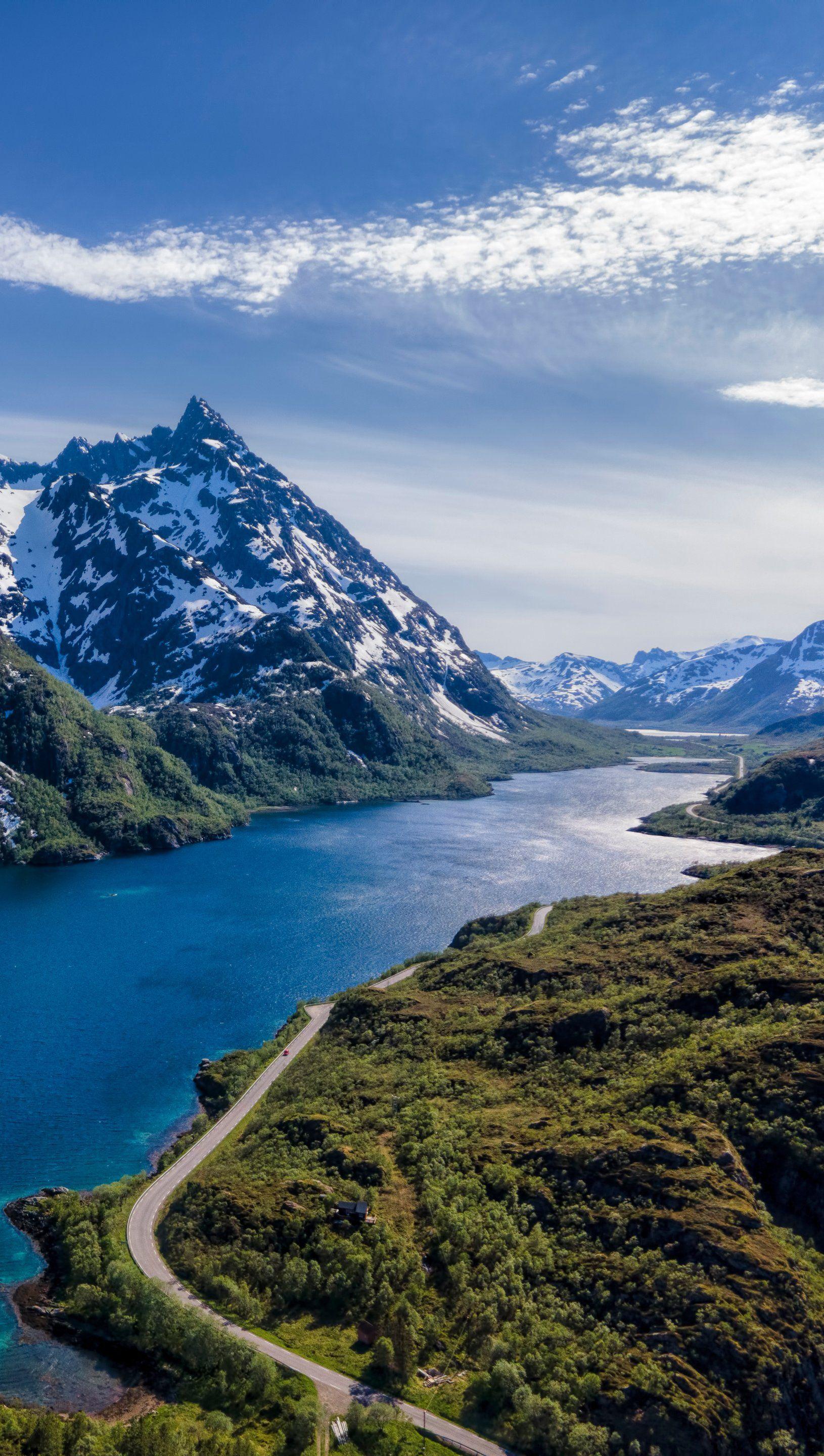 1630x2880 Mountains in Lofoten, Norway Wallpaper 4k Ultra HD