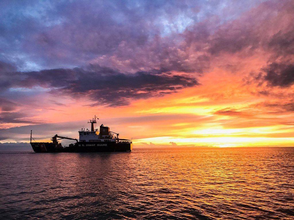 1024x768 Coast Guard Sunset Wallpaper, HD Coast Guard Sunset Background on WallpaperBat