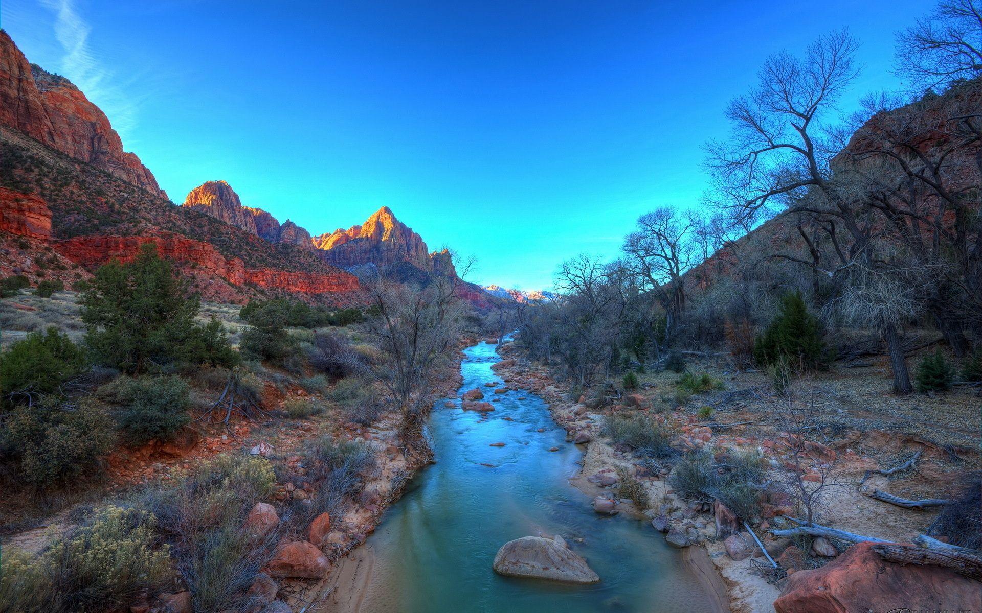 1920x1200 Zion National Park Wallpaper HD