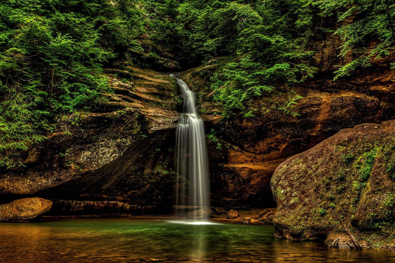 1280x853 Desktop Wallpaper USA Hocking Hills State Park Logan Ohio Nature