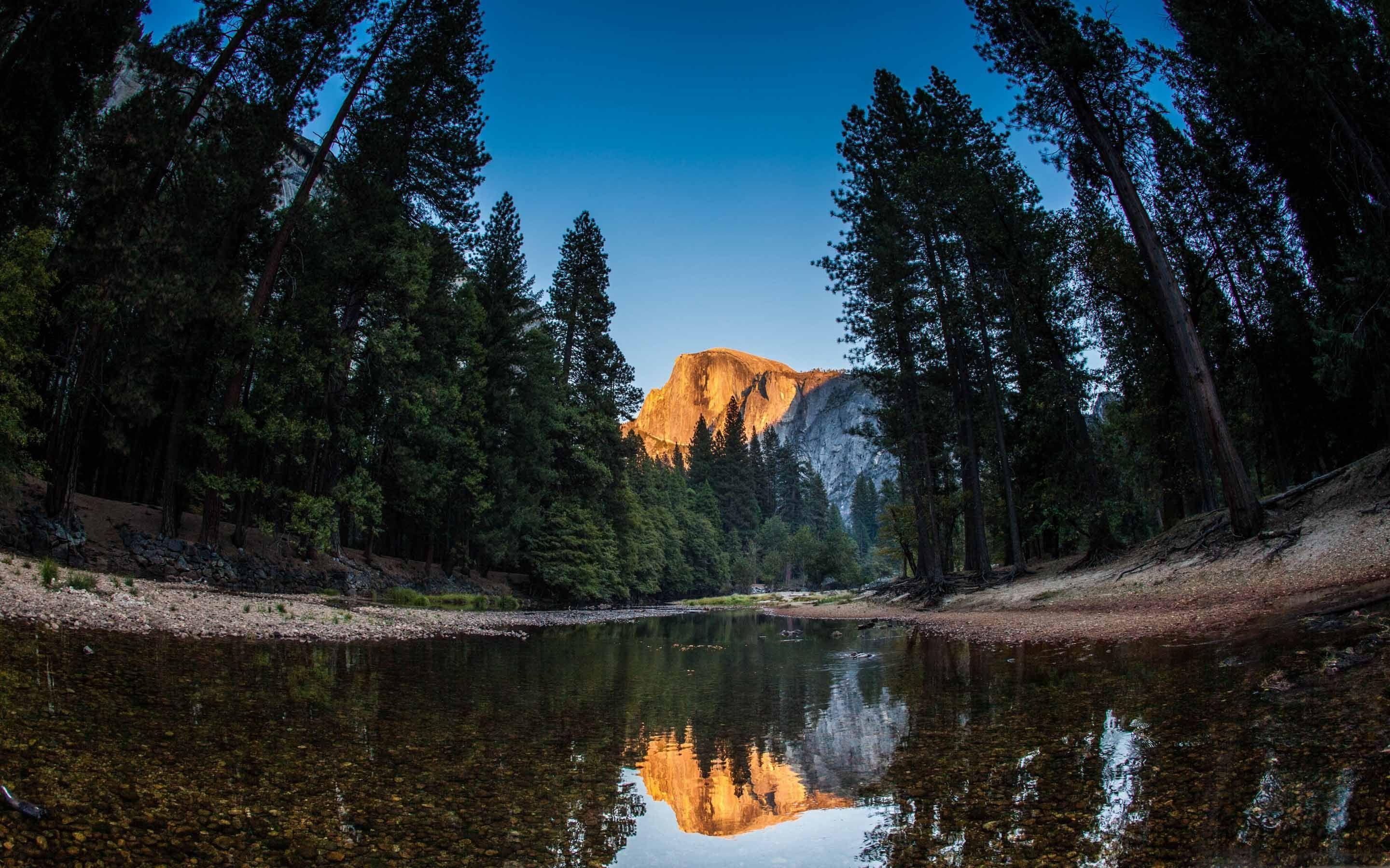 2880x1800 Half Dome Yosemite National Park MacBook Pro Wallpaper Download