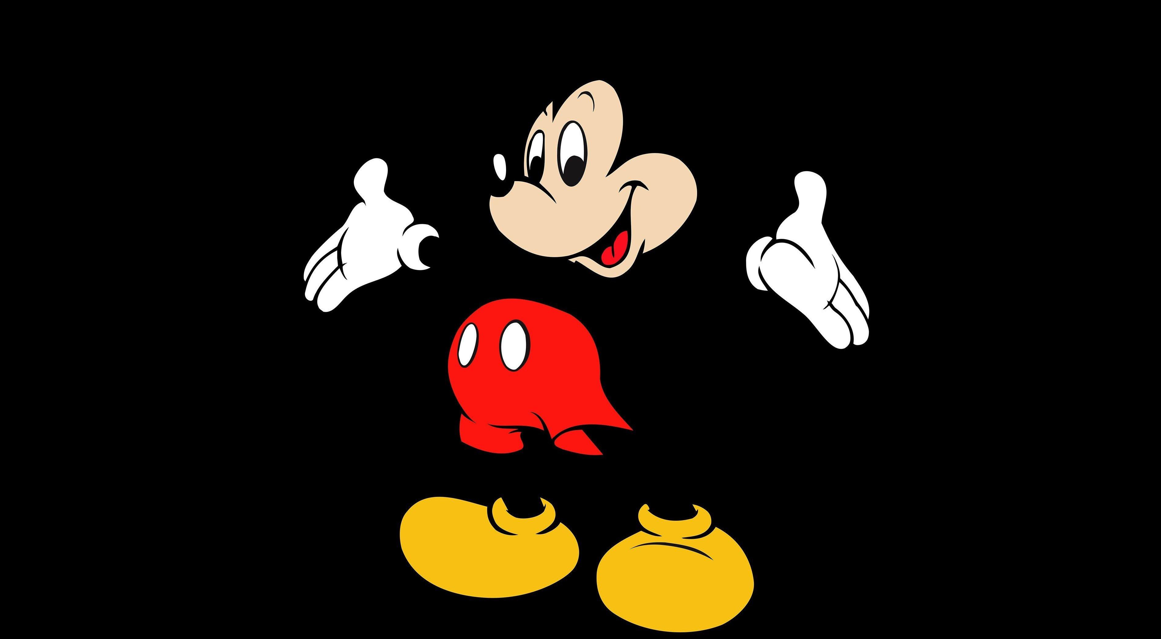 3799x2092 Mickey Mouse The Background Is Black