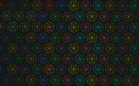 474x296 Hexagon Rainbow Wallpaper .
