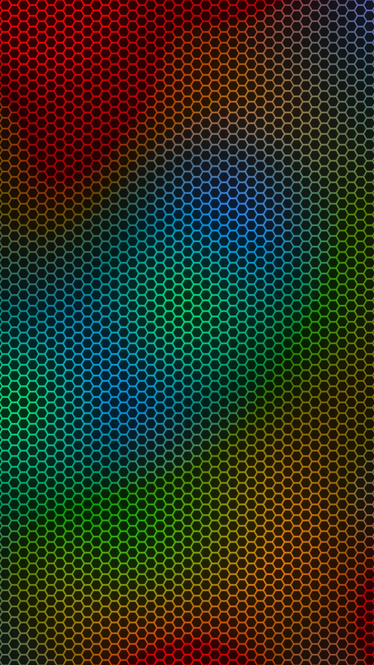 1440x2560 Rainbow Honeycomb. Cellphone wallpaper, iPhone wallpaper, Smartphone wallpaper