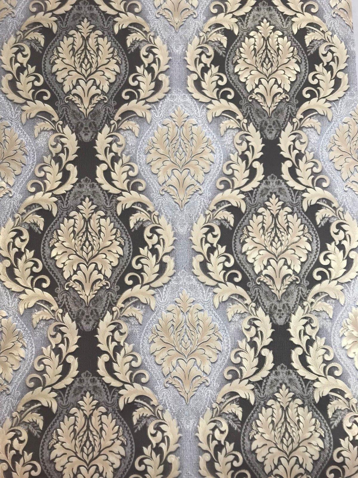 1200x1600 Wallcoveringsmart #wallpaper #victorian #vintage #damask #paper #black #white #gray6509 10 Paper Gray Bla. Victorian Wallpaper, Damask Wallpaper, Paper Wallpaper