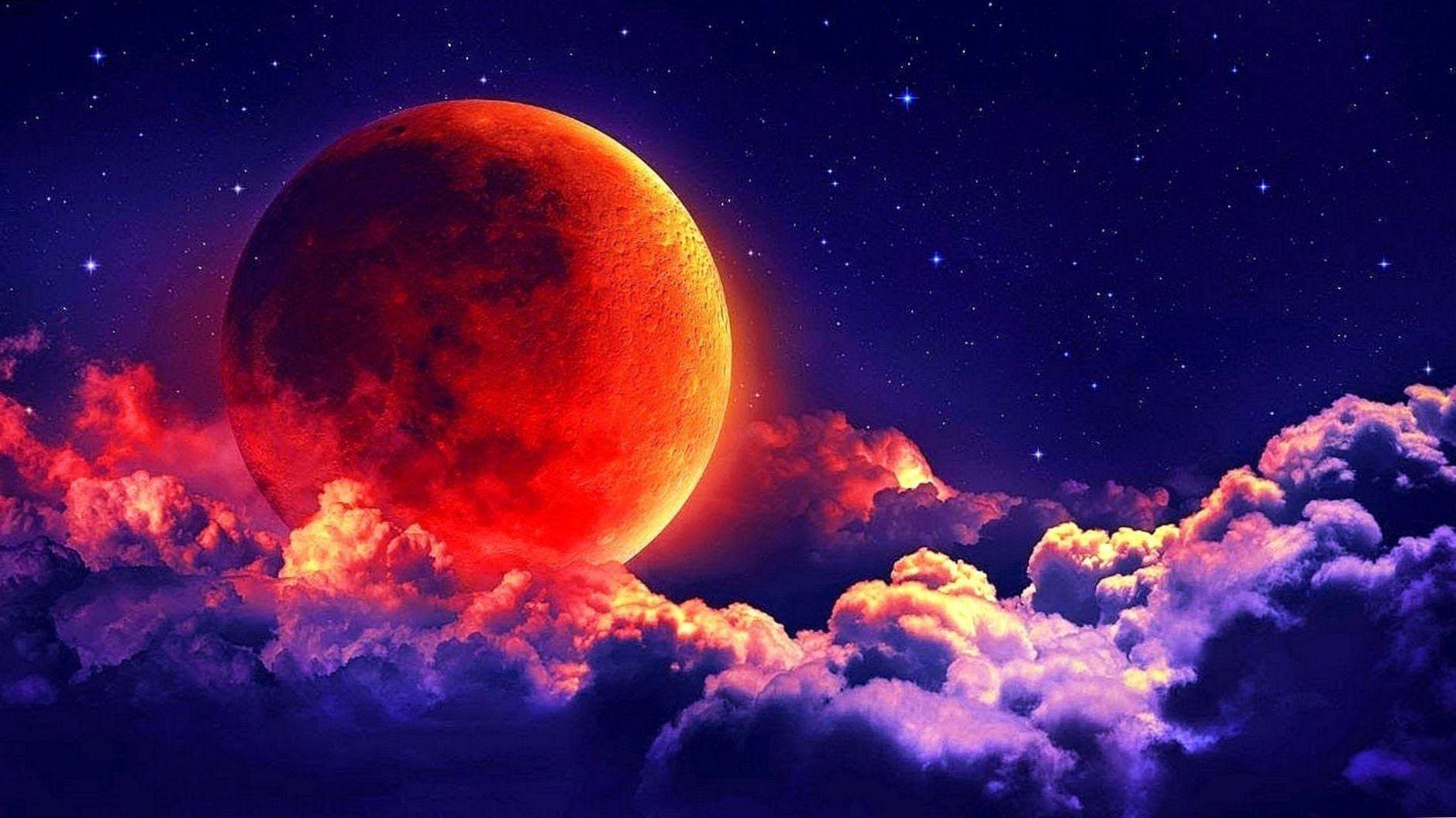 1879x1056 Super Blood Wolf Moon Wallpaper HD Wallpaper