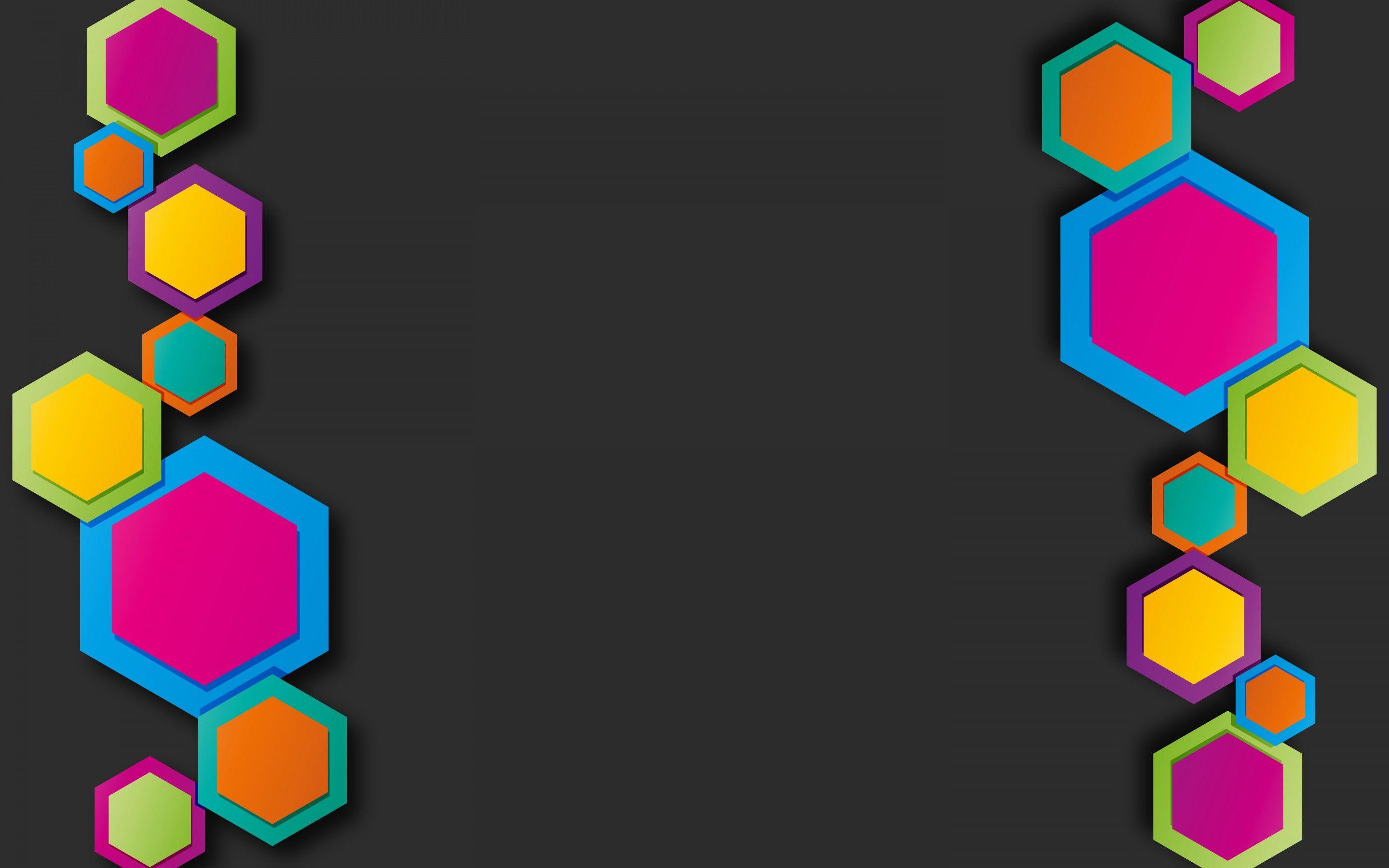 2880x1800 Abstract Hexagon Colors Wallpaper:2880x1800