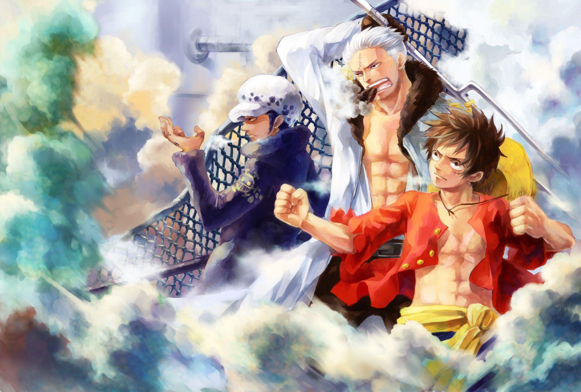 1920x1297 Trafalgar Law, Smoker (One Piece), Monkey D. Luffy wallpaper