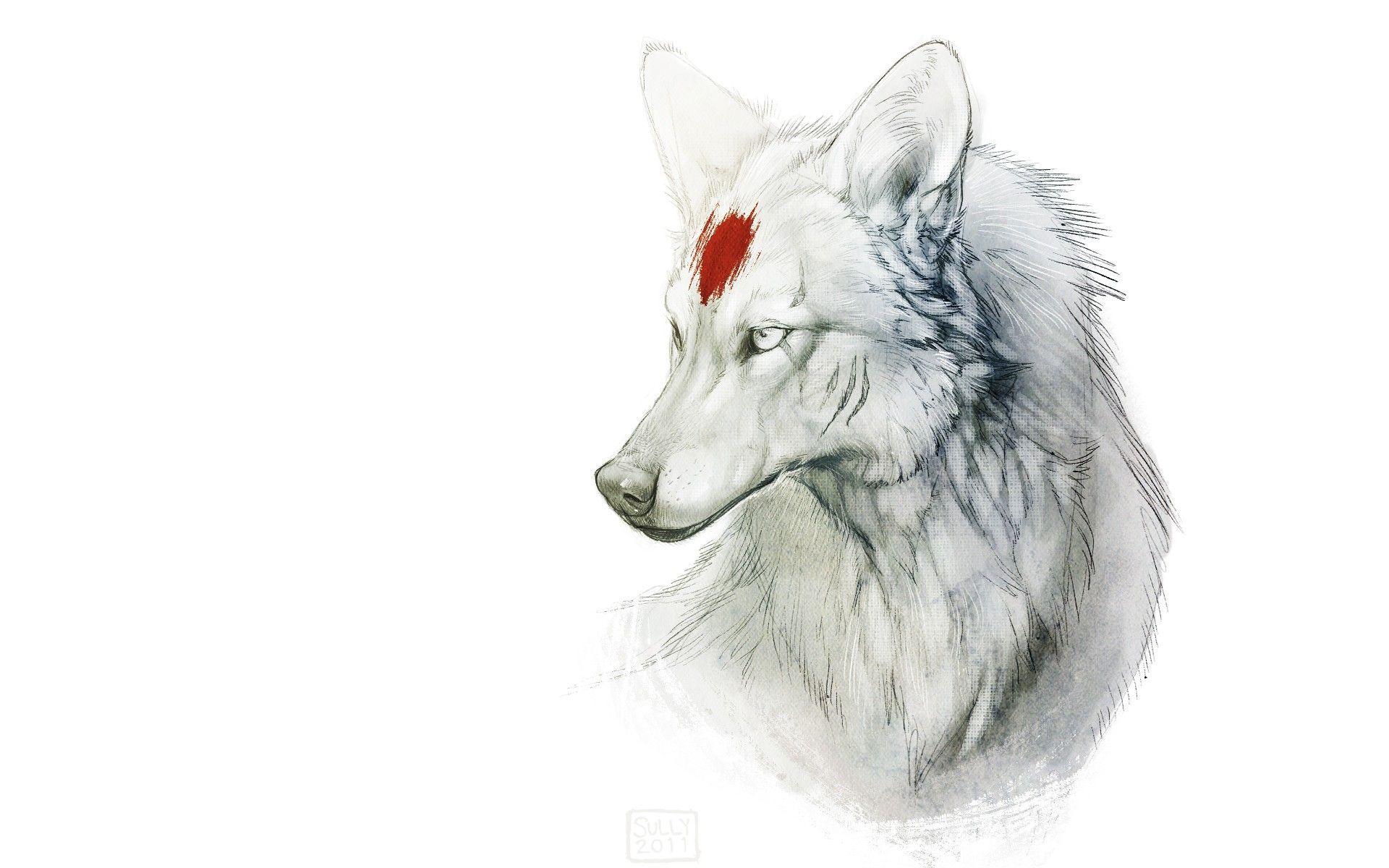 1920x1200 Wolf Art HD Wallpaper