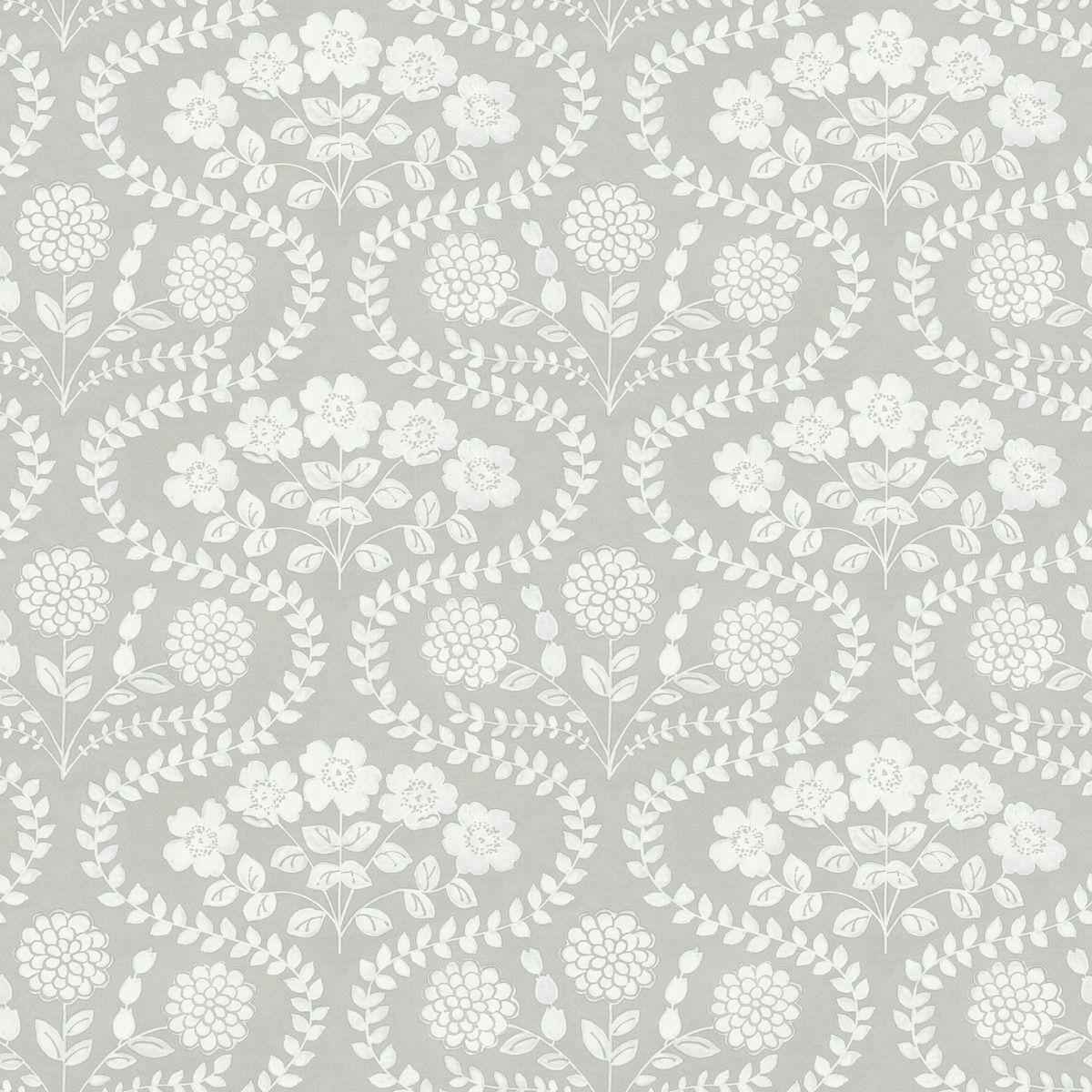 1200x1200 York Wallcoverings FH4021 Folksy Floral Wallpaper Beige White Savvy Decorator