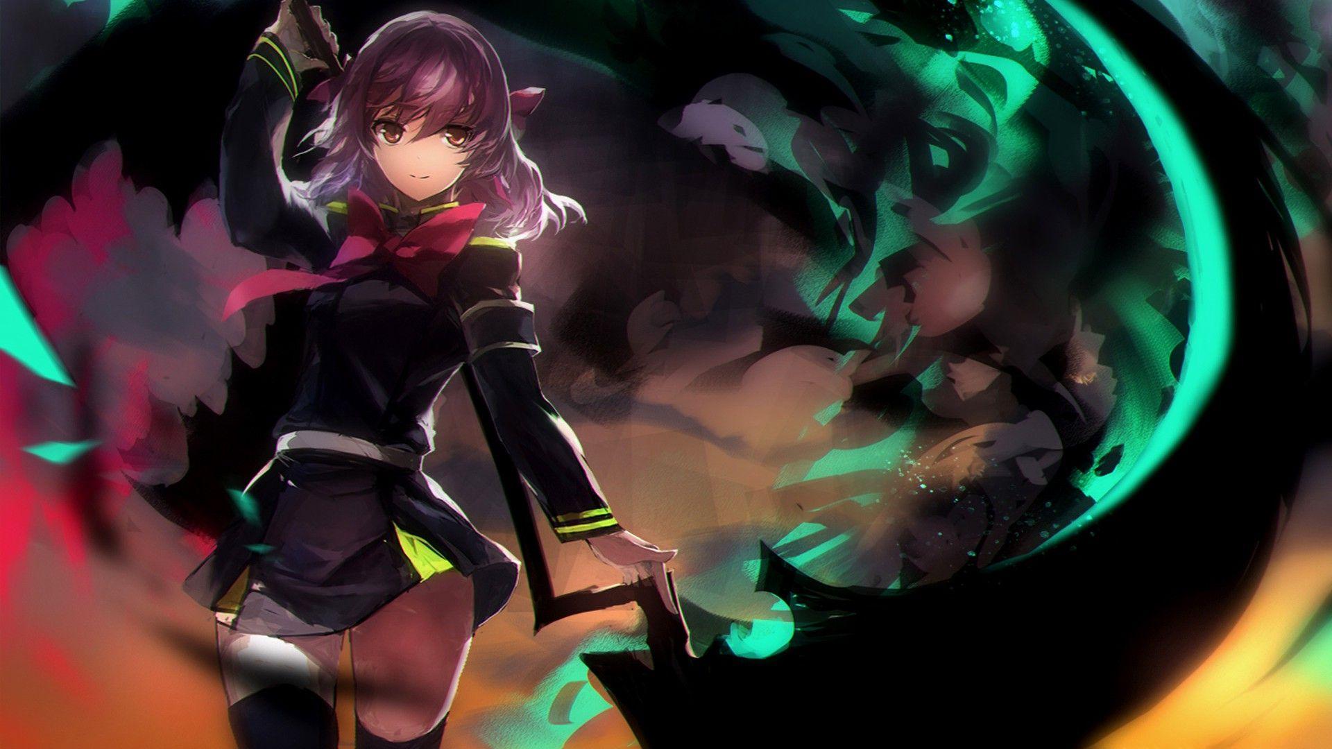 1920x1080 Hiiragi Shinoa, Owari No Seraph, Anime Girls Wallpaper HD / Desktop and Mobile Background
