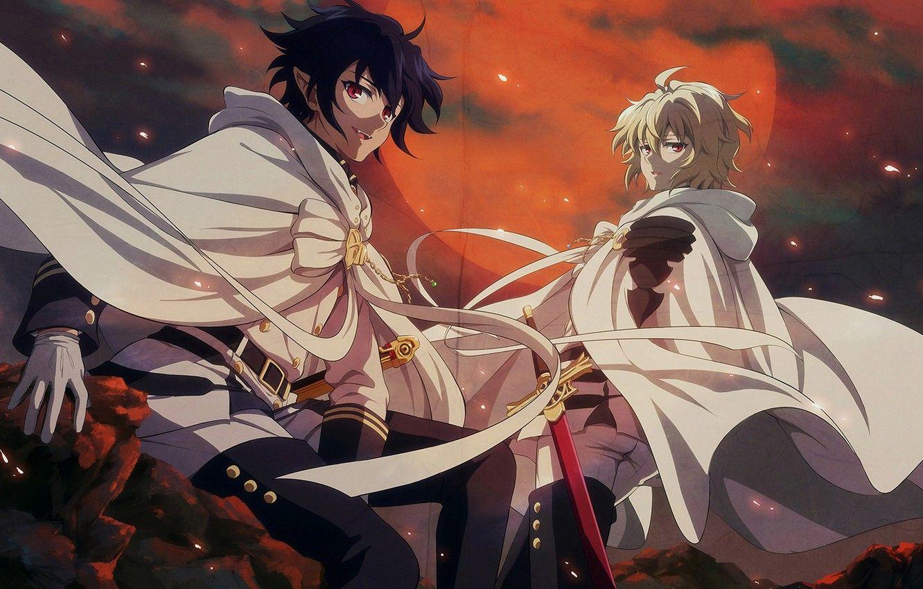 1332x850 Wallpaper guys, vampires, The Last Seraphim, Owari no Seraph image for desktop, section сёнэн