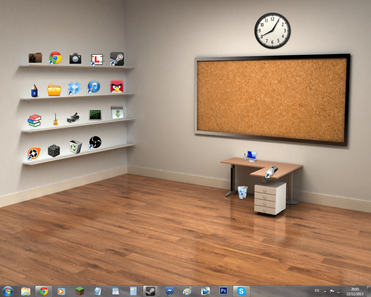 1280x1024 office desktop wallpaper, room, shelf, floor, laminate flooring, wall