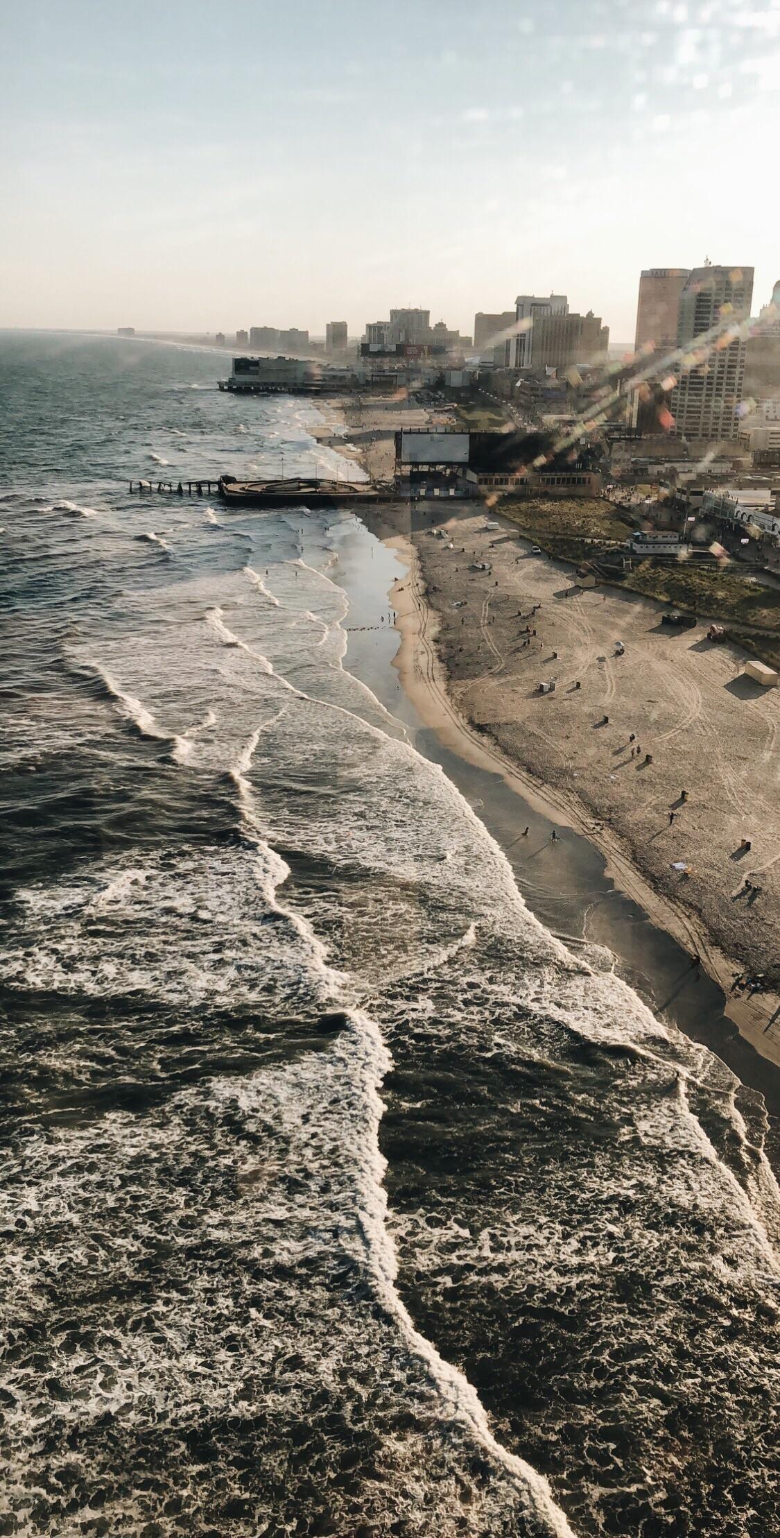 1125x2217 Took this from the ferris wheel in Atlantic City NJ. Atlantic city, City wallpaper, City