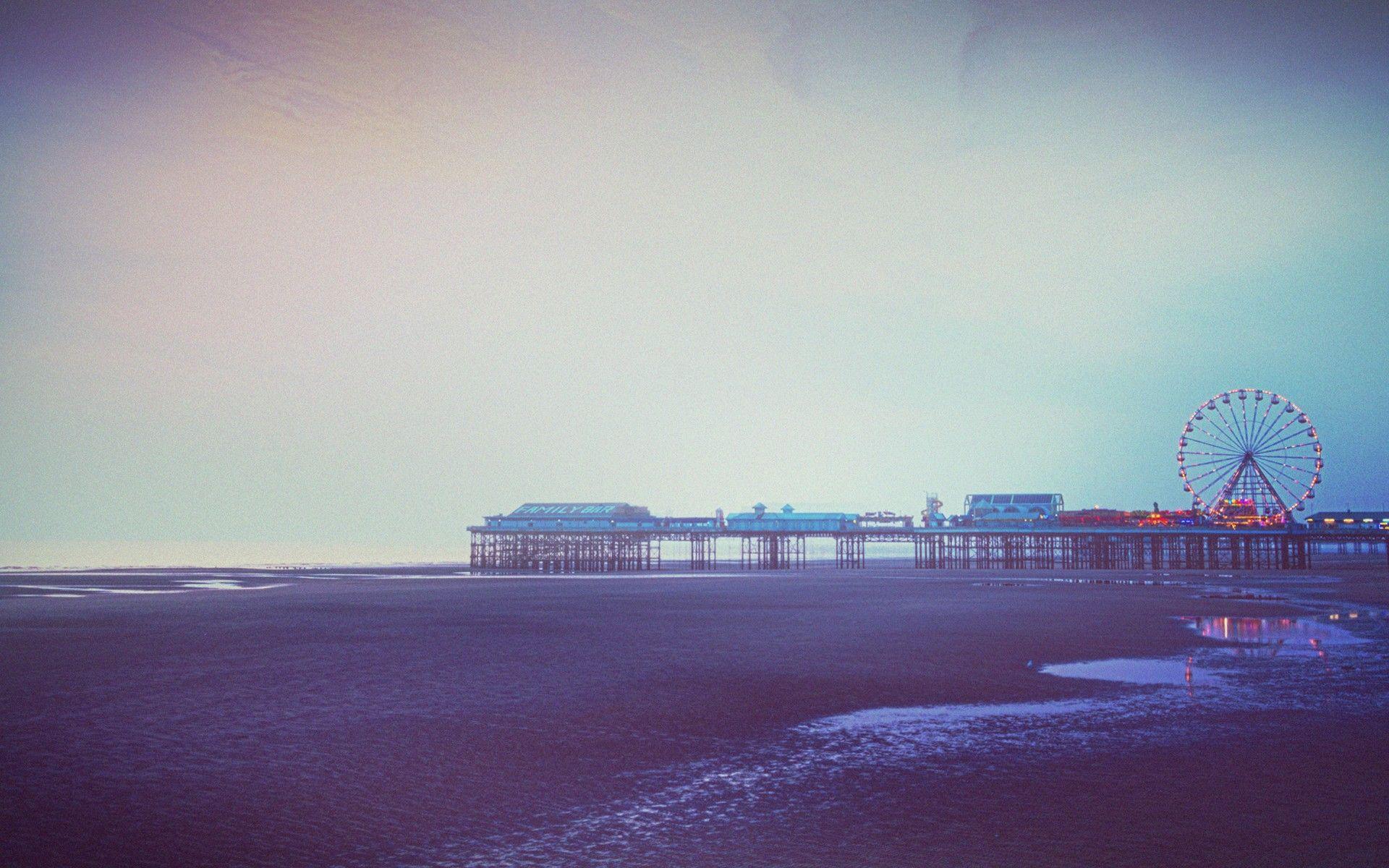 1920x1200 sea atlantic city morning wallpaper