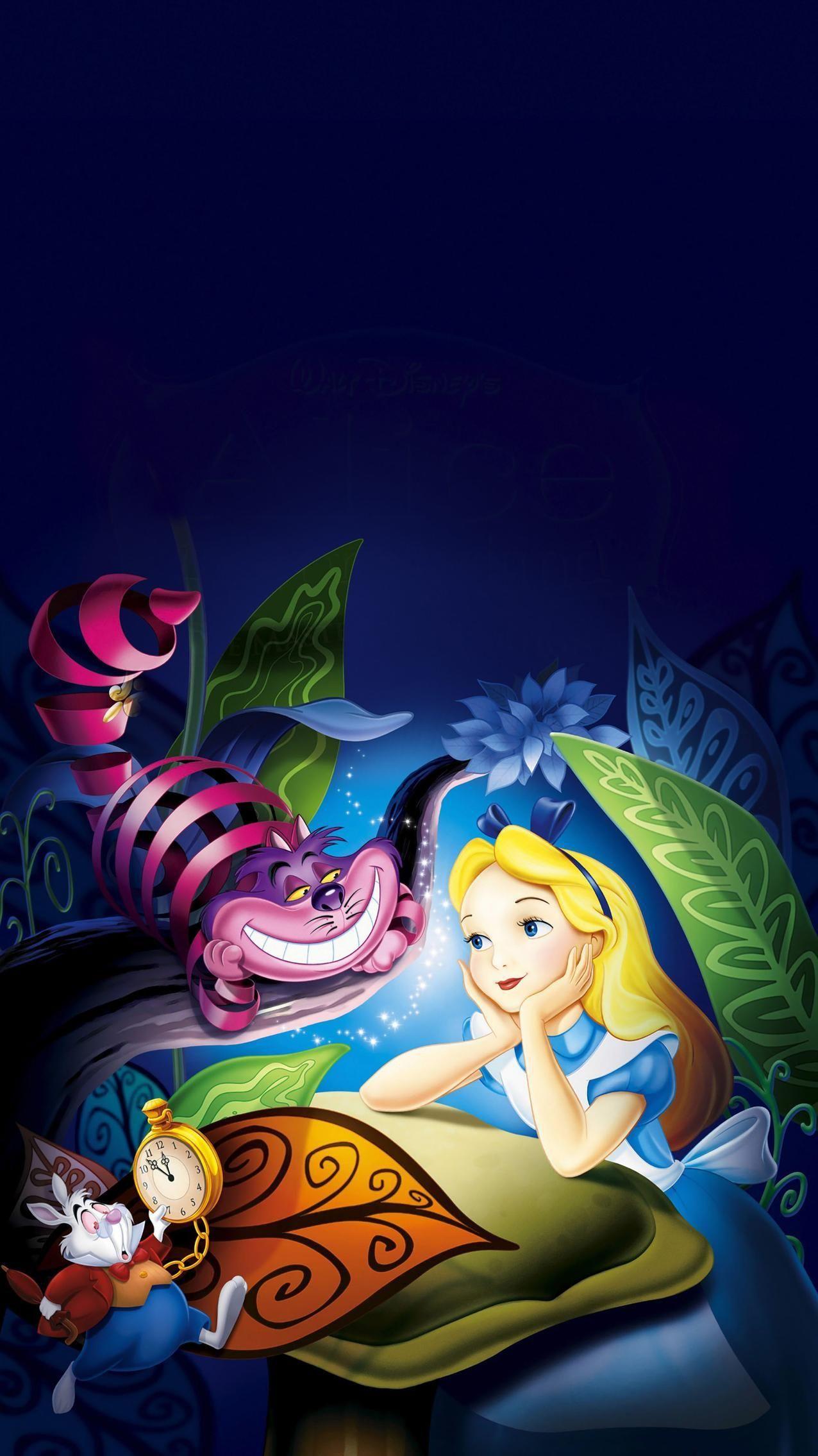 alice in wonderland wallpaper disney