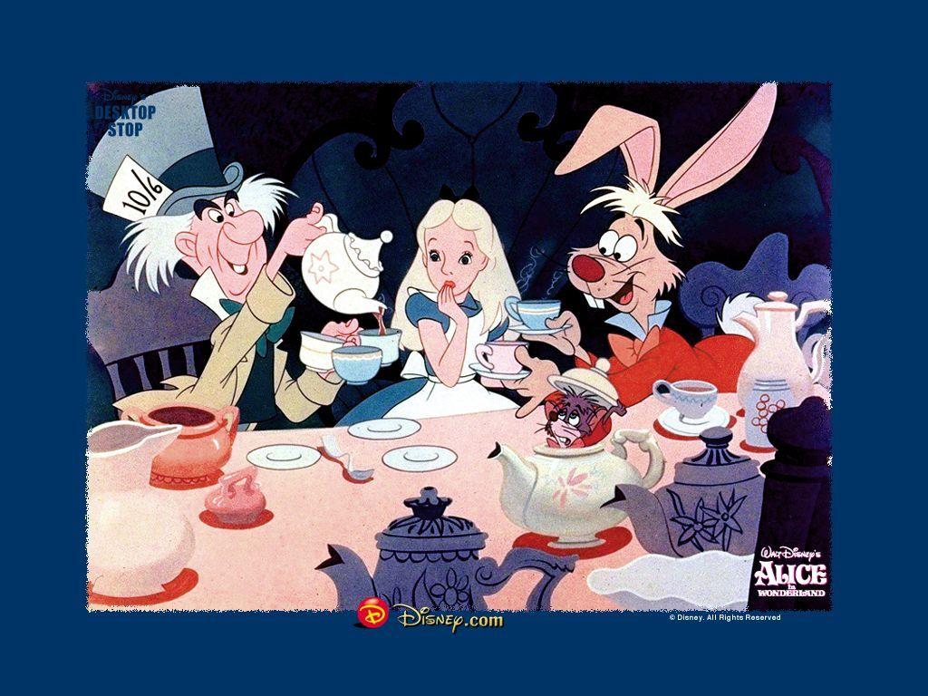 1024x768 Alice in Wonderland (1951) in Wonderland Wallpaper