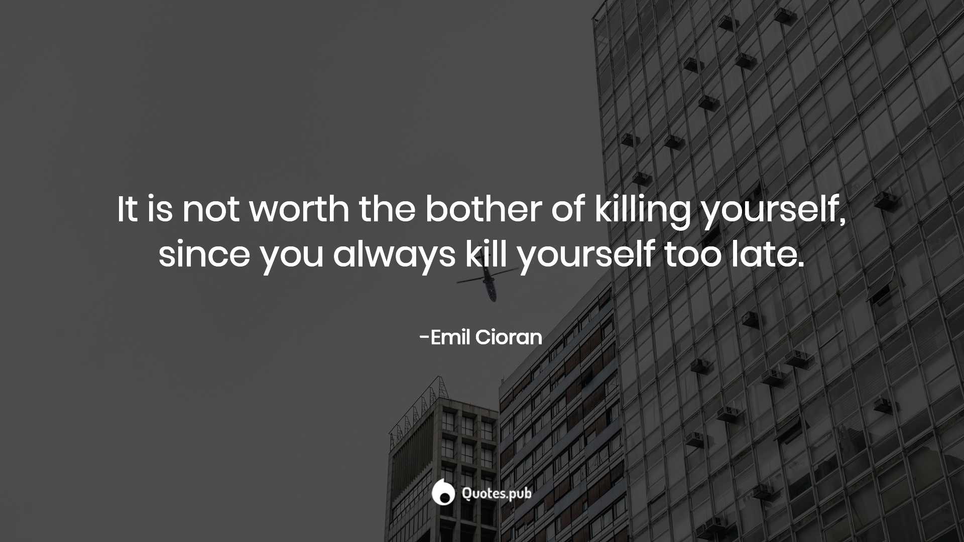 1920x1080 Emil Cioran Quotes on Suicide, A Short History of Decay and المياه كلها بلون الغرق