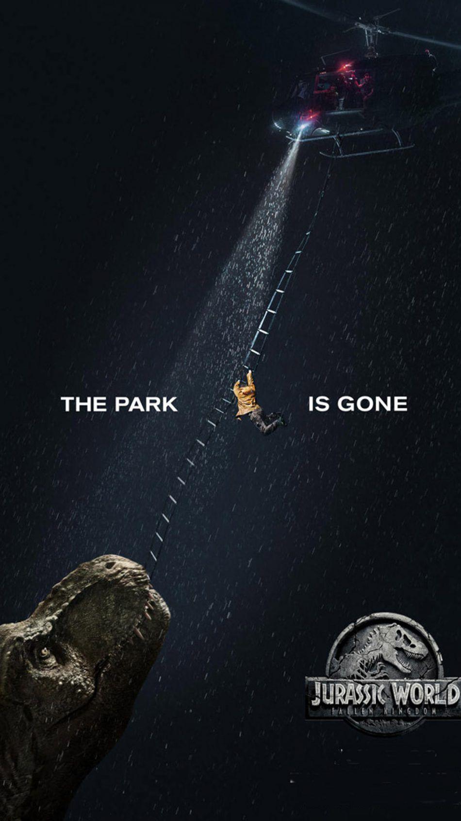 950x1689 The Park Is Gone Jurassic World Fallen Kingdom 4K Ultra HD Mobile Wallpaper